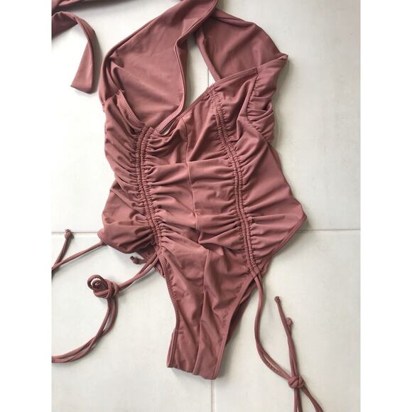 Fashion Nova One Piece Swimsuit Margaritas at Midnight Ruched - Picture 6 of 8